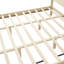 Structure de lit plateforme très grand en bois avec tête de lit, support en lattes de bois et assemblage facile en beige-1628541966-1628541952
