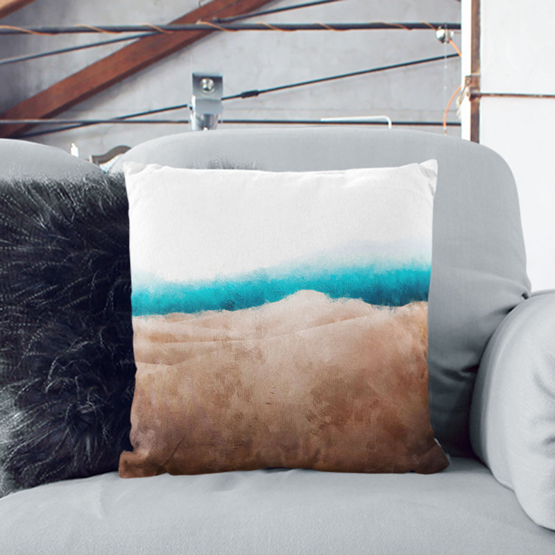 Sand Dune in New Mexico Cushion with Filling, 40cm H x 40cm W x 15cm D, White