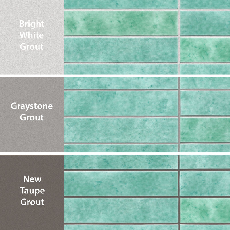Menorca 2-1/2 In. X 12-7/8 In. Ceramic Wall Tile, Aqua
