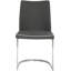Chaise d'appoint noire Leusa