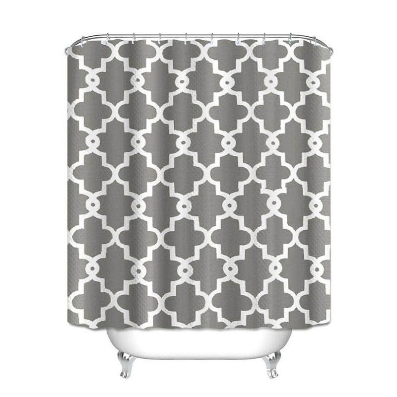 Cheylin Geometric Shower Curtain