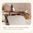 Vintage Two - Tone Height - Adjustable and Rotatable Side Table