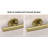WAVE 24 in. x 1.25 in. Grab Bar, ADA Compliant for Bath and Shower Safety (500 lb. Capacity) in Brushed Gold-125361713-125361712