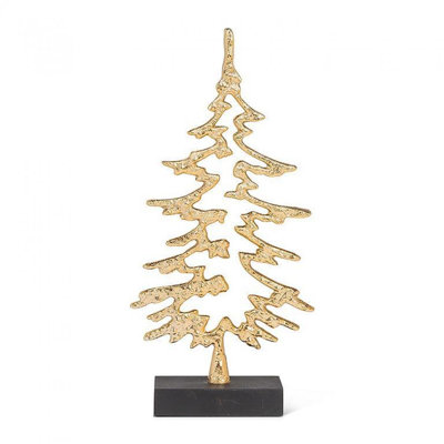 Arbre de table plaqué or