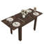 110-150cm Extendable Dining Table, Kitchen Wood Desk With 4-8 Seats, Space Saving, Brown-1337475605