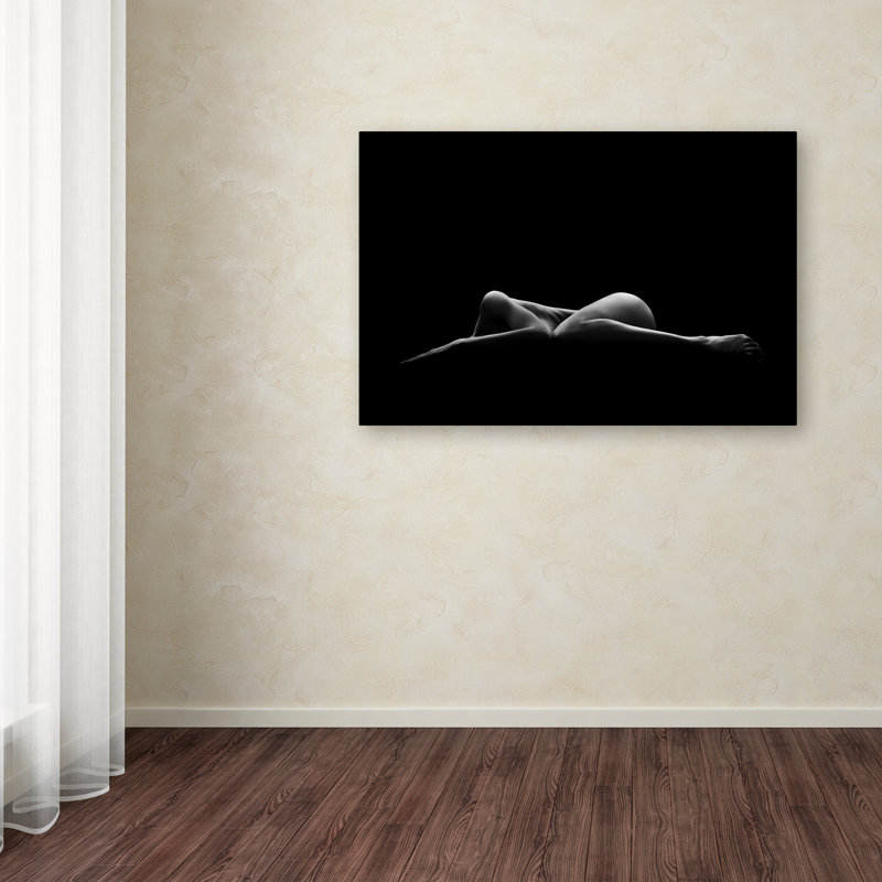 « bodyscape », reproduction de photo sur toile en noir et blanc, H 30 po x l 47 po x P 2 po, Toile tendue, Pas de tapis