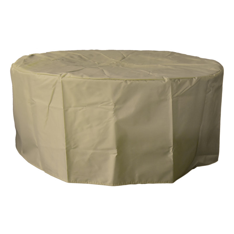 Round Concrete Smokeless Fire Pit, Propane, Black