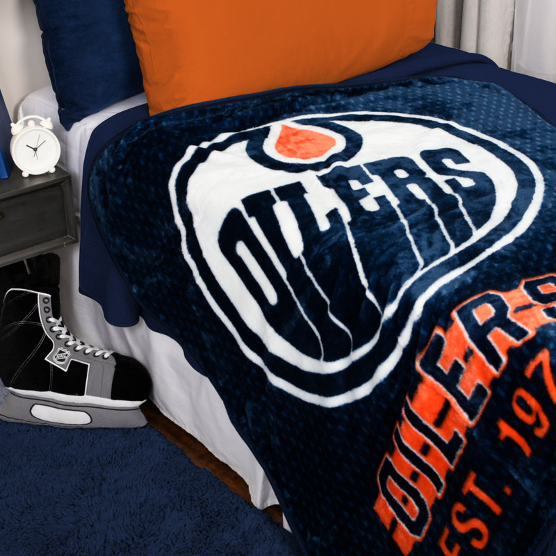 Jeté en polyester NHL Edmonton Oilers