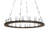Rustic Lodge 20 - Light Dimmable LED Wagon Wheel Chandelier