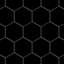 Metro Super 4" Hex Glossy Black 10" x 11-1/2" Porcelain Mosaic Tile