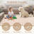  Modern Scalloped Rug 9x12 Washable Rugs for Living Room, Non-Slip Non-Shedding Faux Wool Soft Carpet, Minimalist Solid Neutral Large Floor Mats for Home Office Decor, Natural Ivory-571740510-571740507