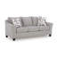Canapé rond à accoudoirs évasés avec revêtement en chenille douce Roundhill Furniture Elaris, taupe