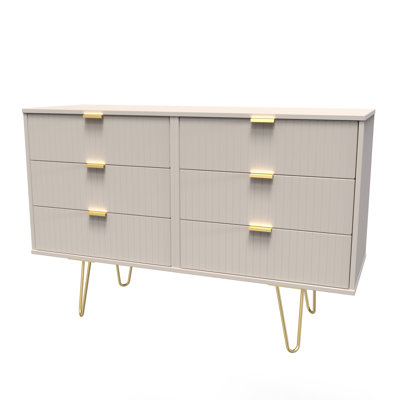 Fully Assembled Amilyn 6 Drawer 112Cm W Double Dresser
