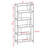 Kyneshia 84''H 5-Shelf Metal Bookcase