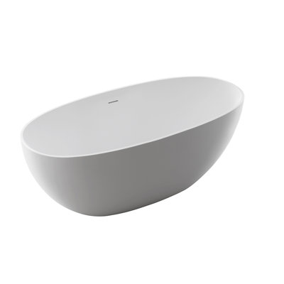 Mossen X 28,3 po Baignoire autoportante en blanc mat