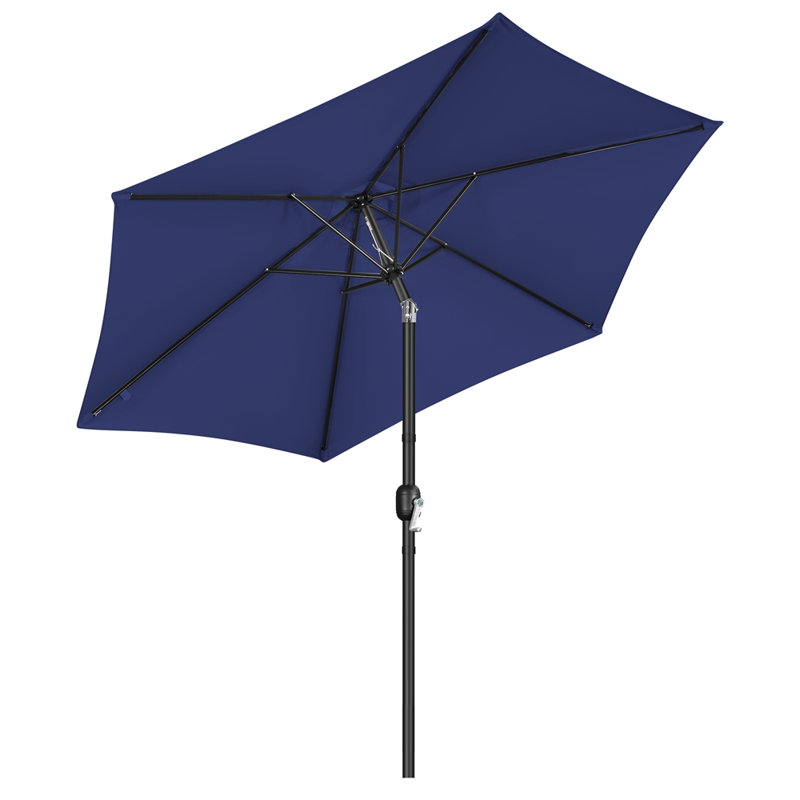 Charlean 269cm Tilt Parasol, Navy Blue