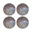 Sous-verres ronds en cuir taupe Agate-119015178