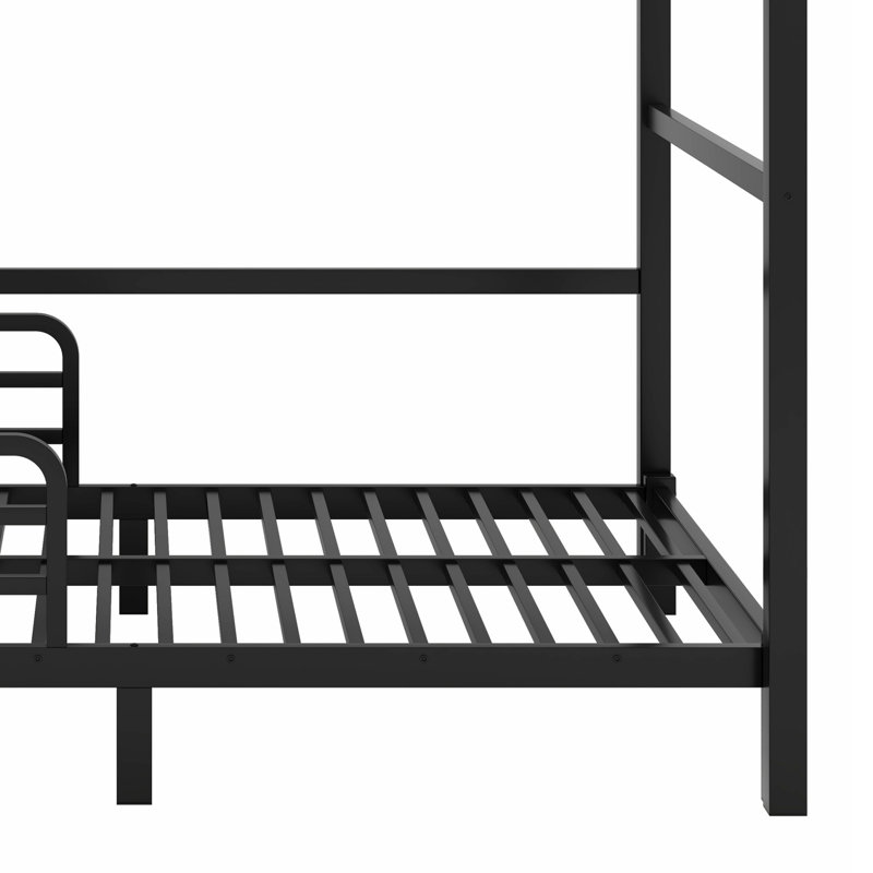 Separable Bunk Beds,With Raised Security Fence, Vintage Wood
