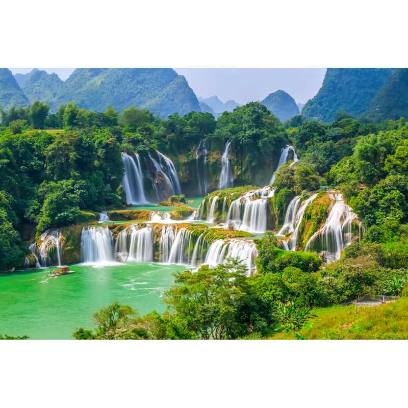 Coopersville Waterfall - Wrapped Canvas Print, 81cm H x 122cm W x 3.8cm D