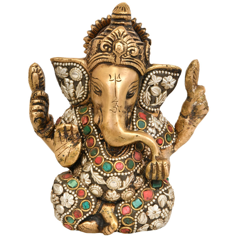 Figurine Lord Ganesha dans Ashirwad Mudra