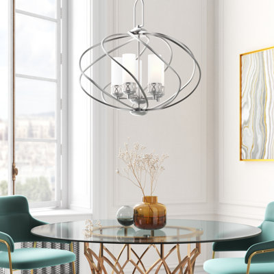 Luminaire suspendu sphérique unique à 5 lumières Wallasey