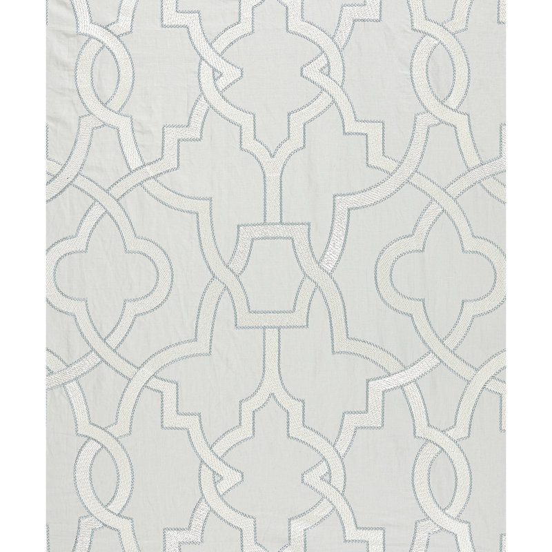 Tissu de broderie Jardin Damas, Gris perle