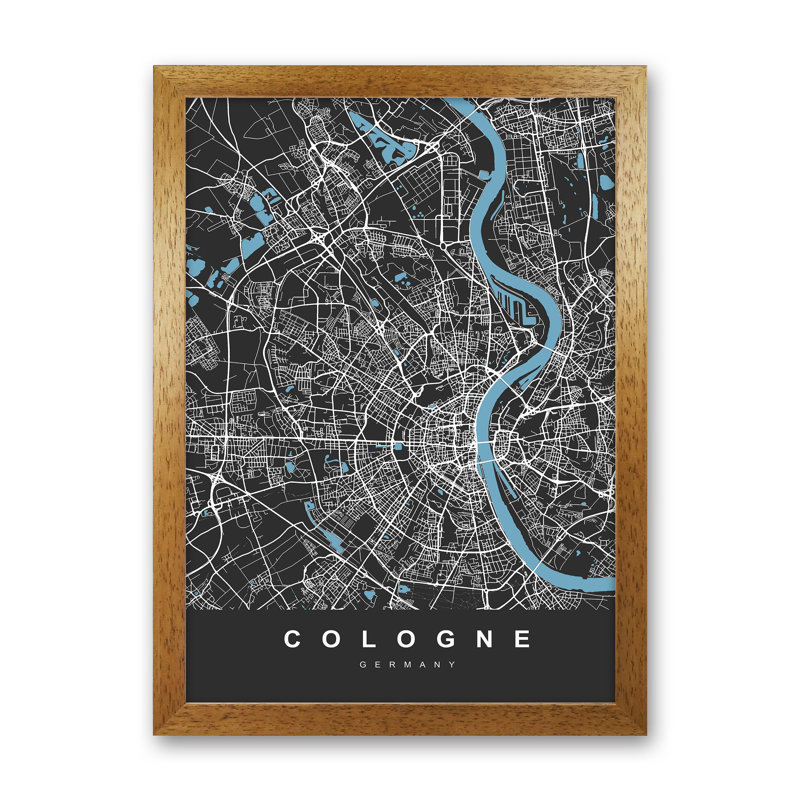 Cologne - Print, Brown Paper, 63cm H x 46cm W x 3cm D