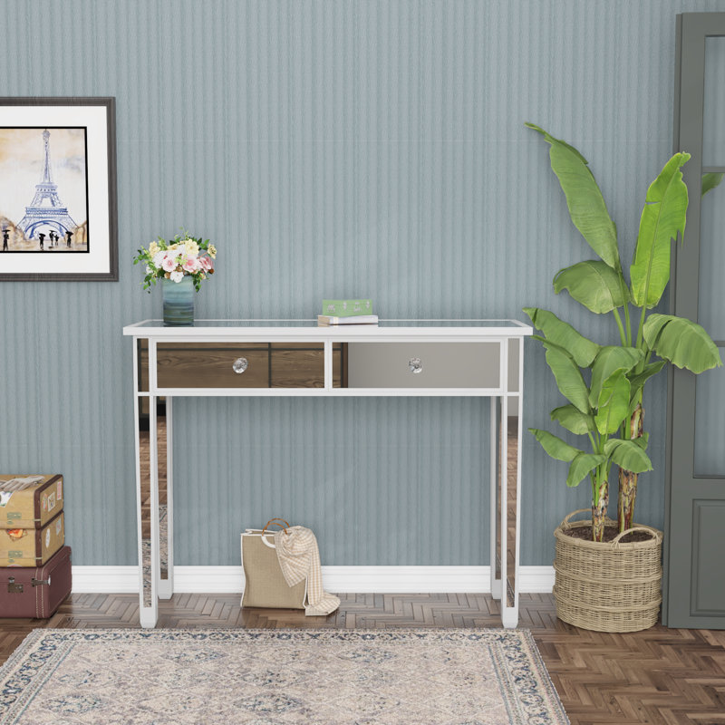 Tayde Mirrored Makeup Vanity Table
