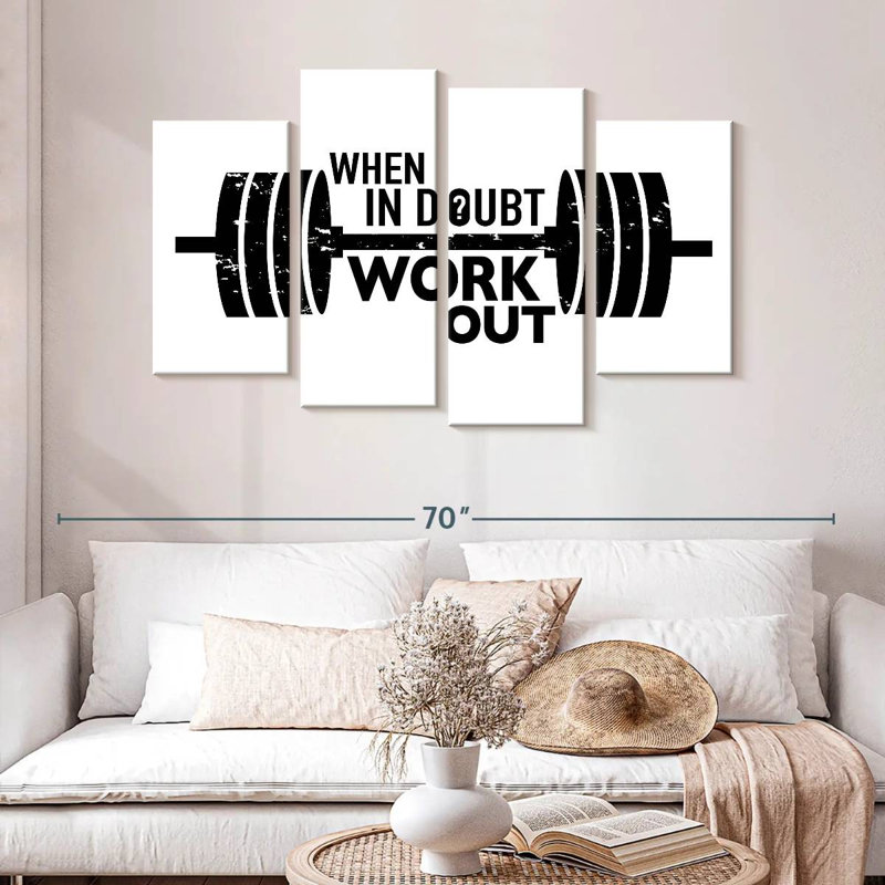 Kema When In Doubt Work Out, 32" H x 52" W