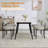 Dining Chairs, Round Upholstered Dining Chairs With Black Metal Legs, Modern Dining Room Chairs For Dining Room-483034071