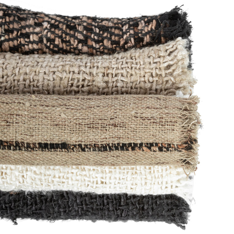 Cotton No Pattern Rectangle Placemat, Beige/Brown