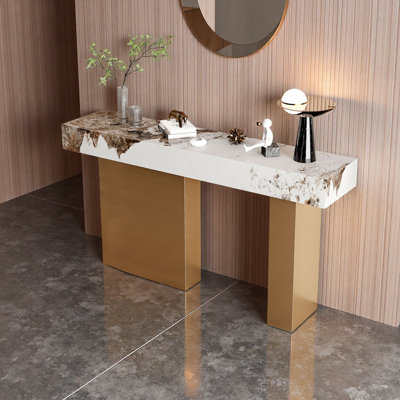 Table d'entrée en pierre frittée durable