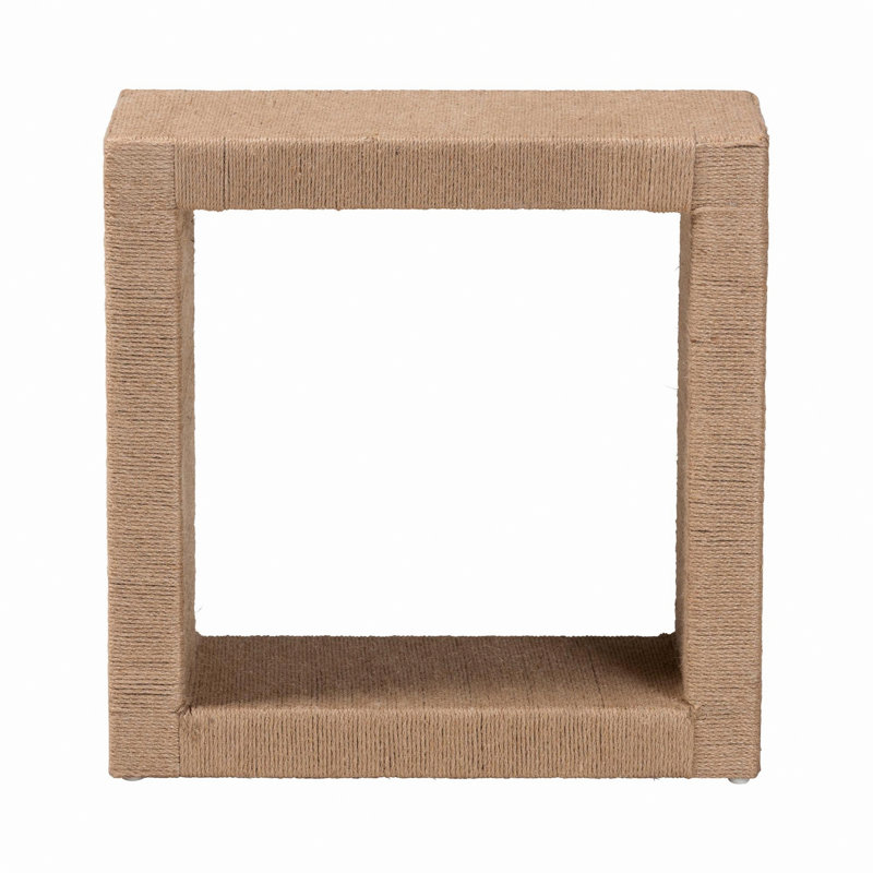Rectangular End Table With One Open Shelf