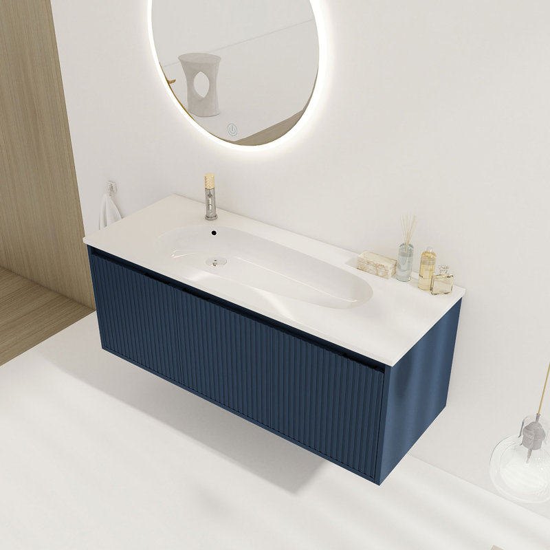 Meuble-lavabo simple avec comptoir 47,6 Kyrah