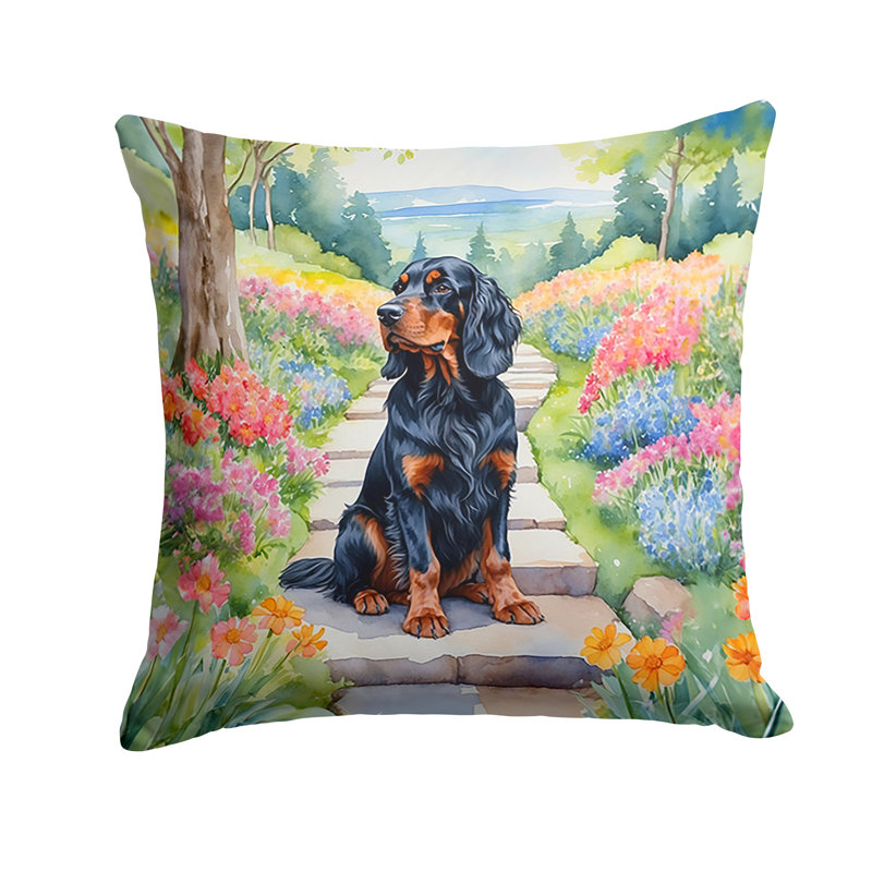 Spring Path Other/No Pattern Outdoor Throw Pillow, 14"H x 14"W