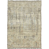 Modern Distressed One-of-a-Kind Rectangle 9'9" X 13'9" Area Rug