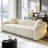 104" Modern Large Curved Sectional Sofa With 2 Pillows For Living Room, Bedroom-103259552