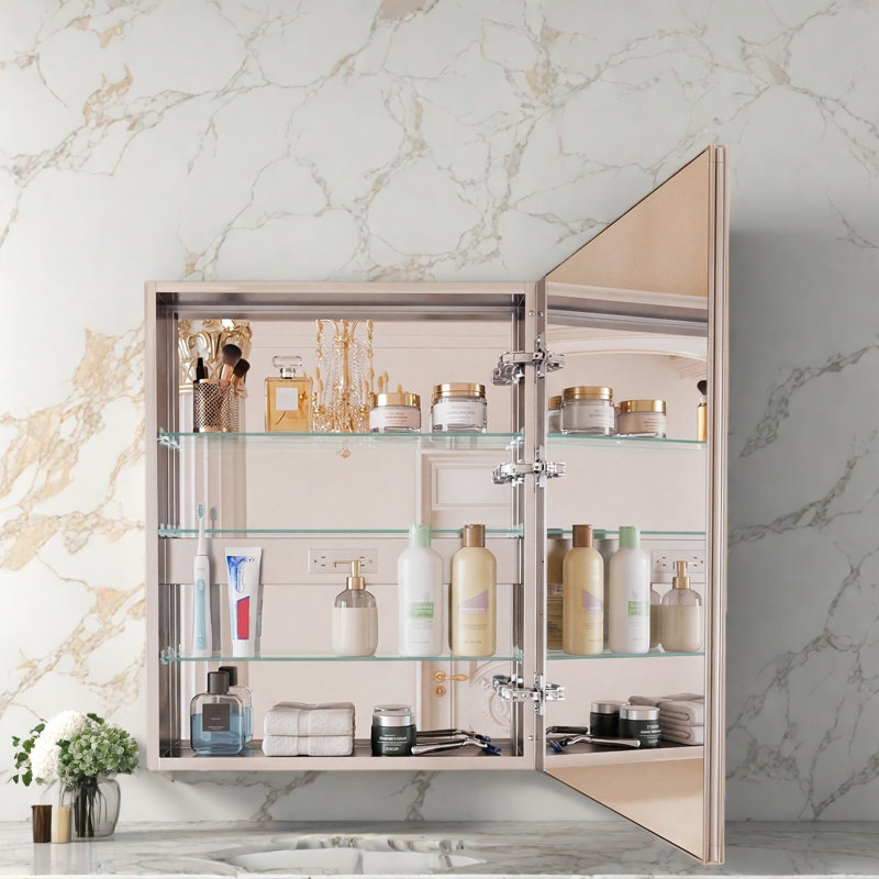 Led Medicine Cabinets, Aluminum 24 X 30 In Modern Storage For Home