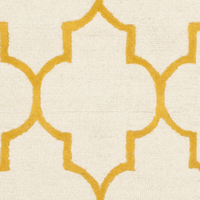 Cannen Hand Tufted Wool Geometric Rug, Rectangle 2' x 3'