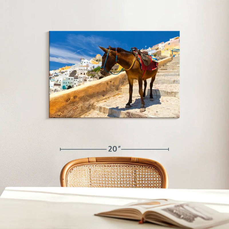 «Brampt Donkey» à Santorin, H 16 po x l 24 po