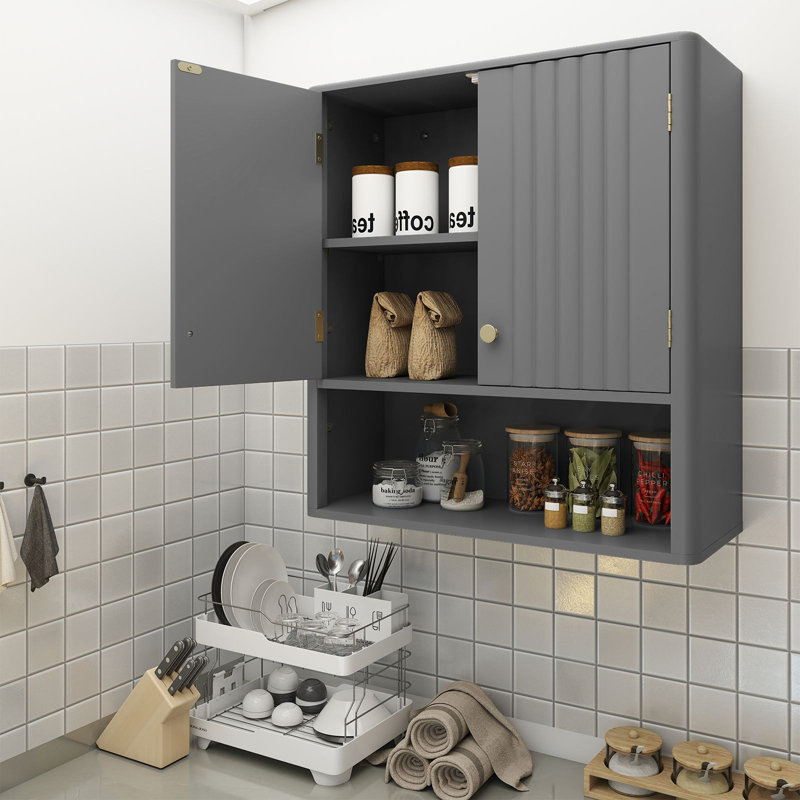 Wall Bathroom Cabinet, Grey