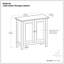 Nash 32"W Solid Wood Low Storage Cabinet With Adjustable Shelves-1828389787