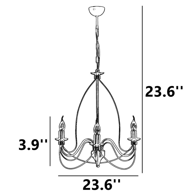 Jouette 3 - Light Classic / Traditional Chandelier