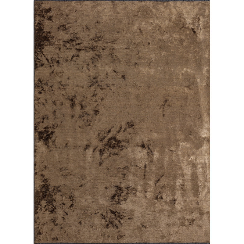 Rapture Brown/Black Luxury Area Rug, Rectangle 7'10" x 9'10"