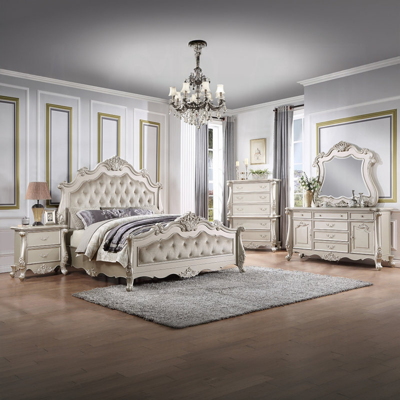 Ensemble de chambre à coucher 5 pièces Moeisha, Très grand