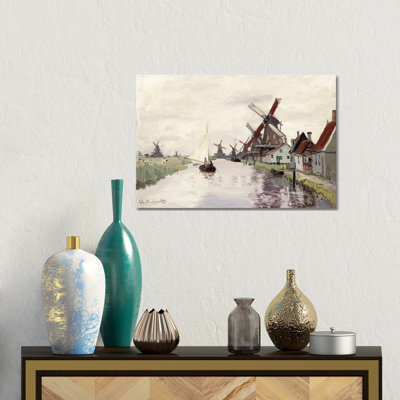 Windmill in Holland, 1871 - Giclée sur toile tendue avec châssis