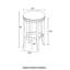 Tabouret de bar et de comptoir en bois d'hévéa Natick-72727857-72727858-72727861