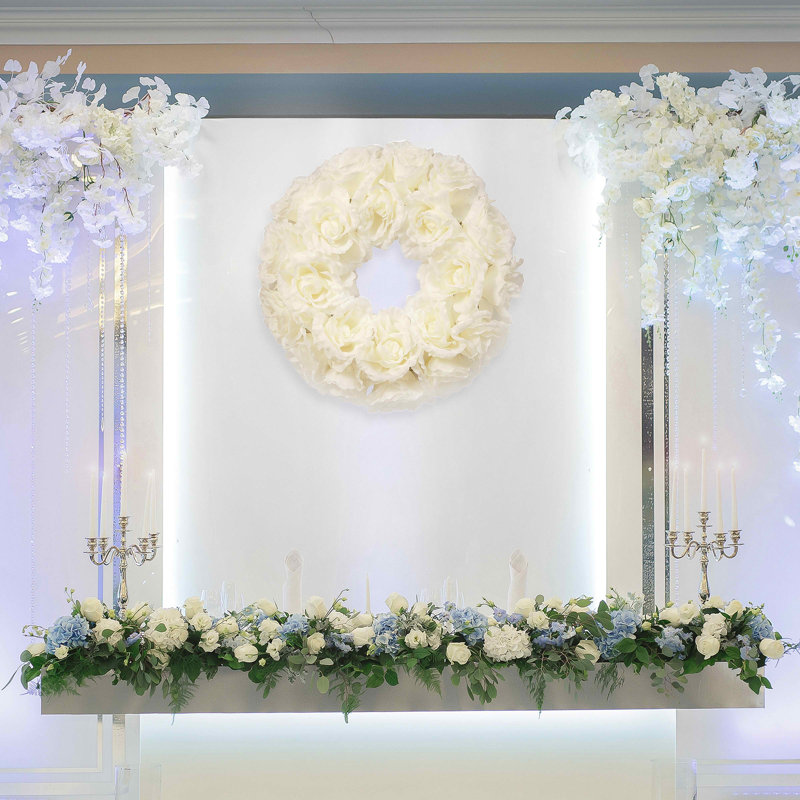 Couronne de mariage 16,5 po