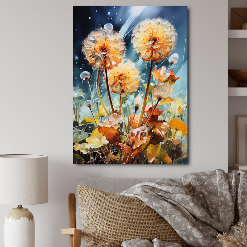 Luceile Meadow Dandelion Delight II, H 20 po x l 12 po x P 1 po, Toile tendue