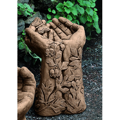 Mariposa Concrete Birdbath
